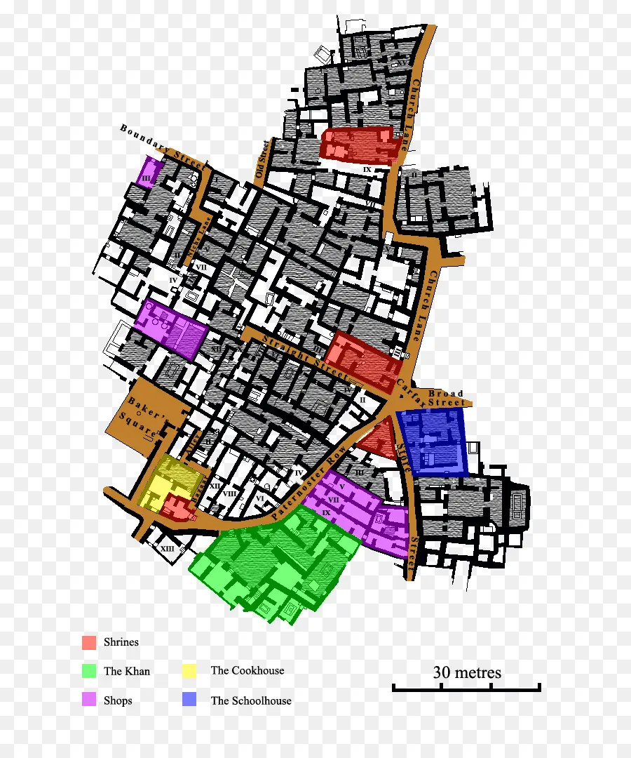 Plan De La Ville，Rues PNG