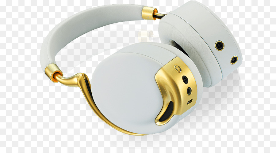 Casque Blanc Et Doré，Musique PNG