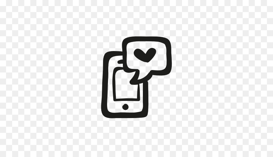 Téléphone Avec Coeur，Message PNG