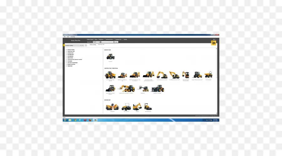 Catalogue D'équipements Jcb，Construction PNG