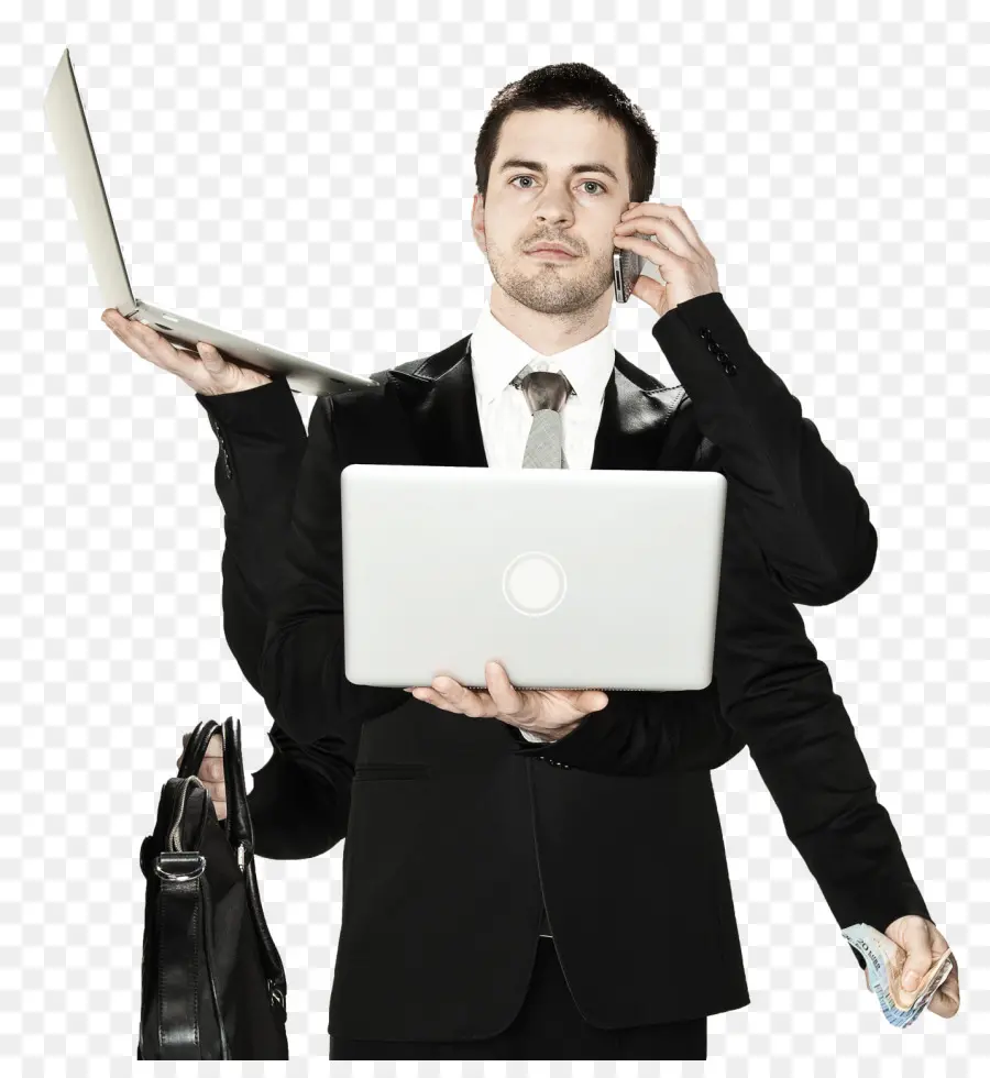 Homme D'affaires，Multitâche PNG