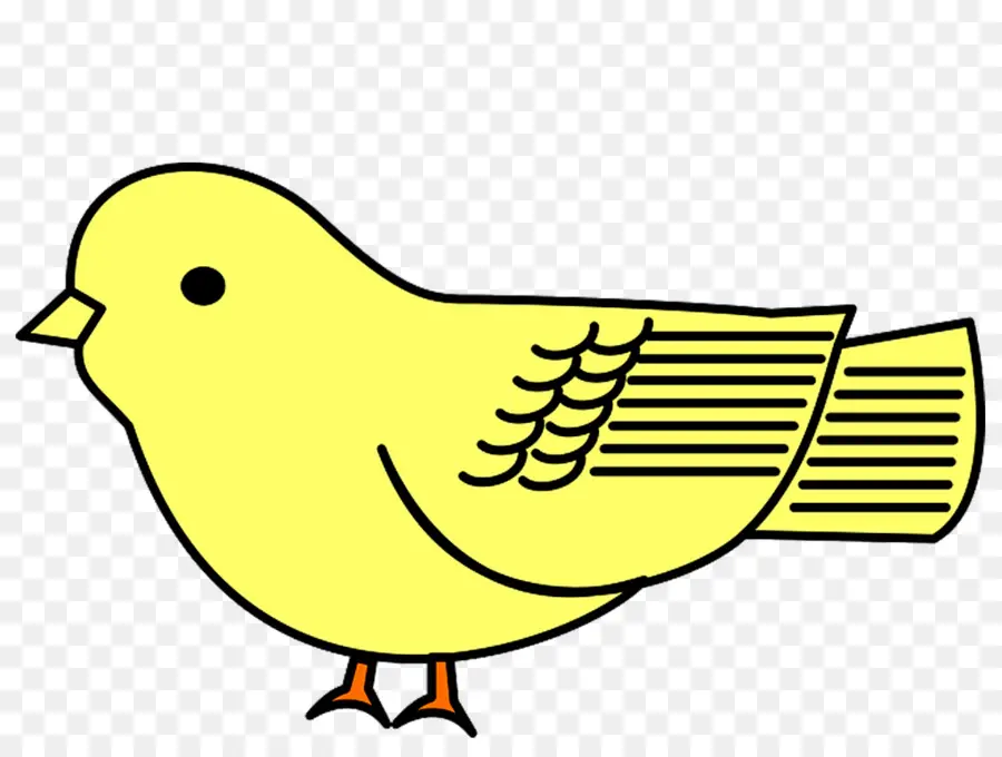 Oiseau Jaune，Dessin Animé PNG