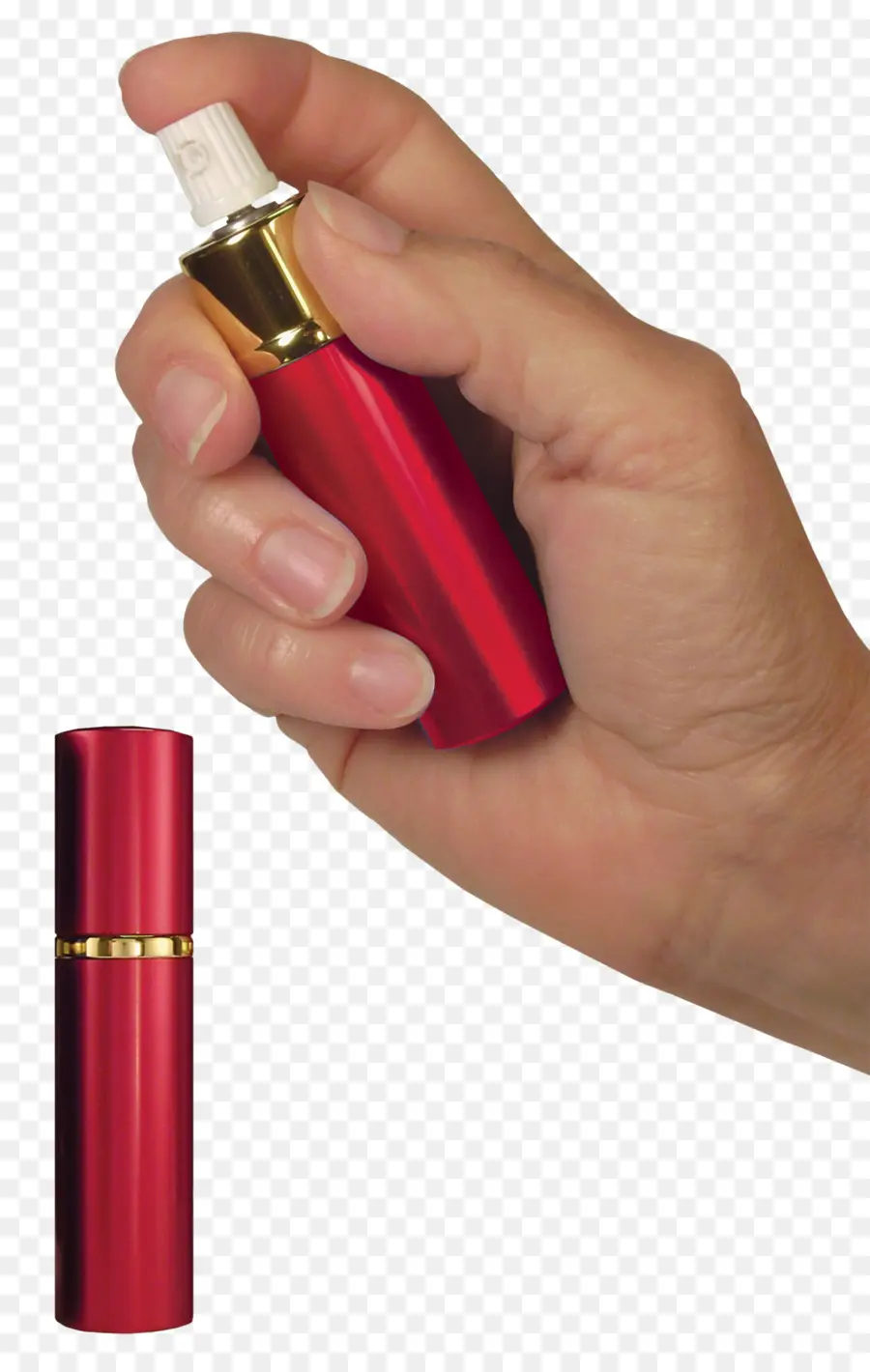 Flacon Pulvérisateur Rouge，Main PNG