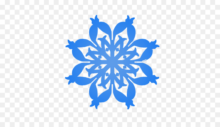 Flocon De Neige Bleu，Hiver PNG