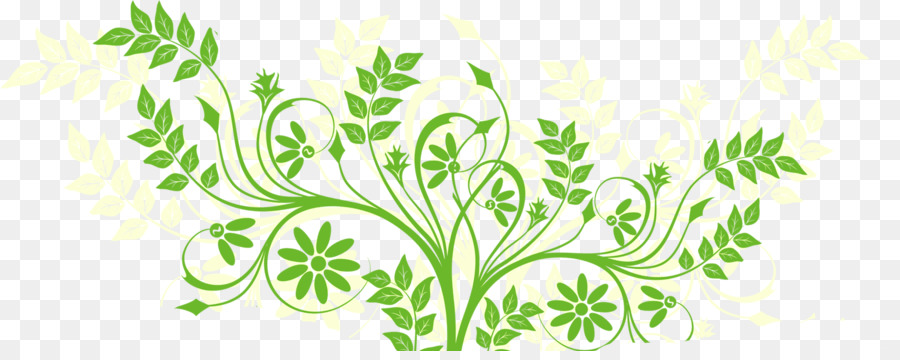 Motif Floral Vert，Feuilles PNG