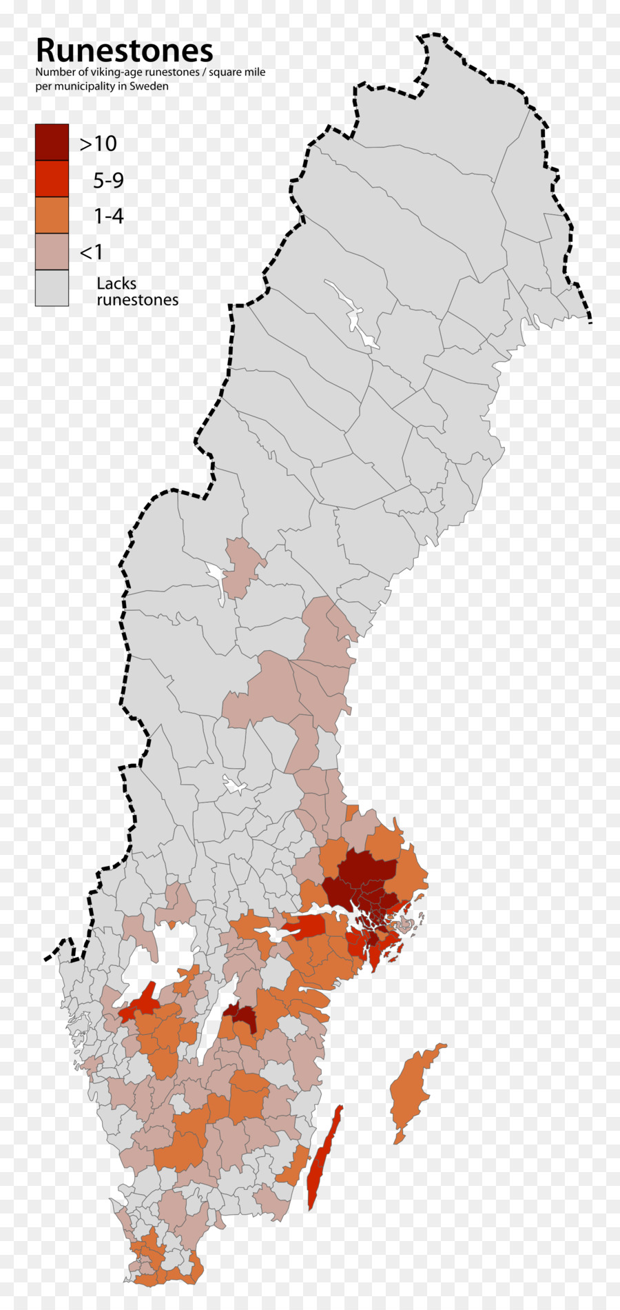 Carte Des Pierres Runiques，Suède PNG