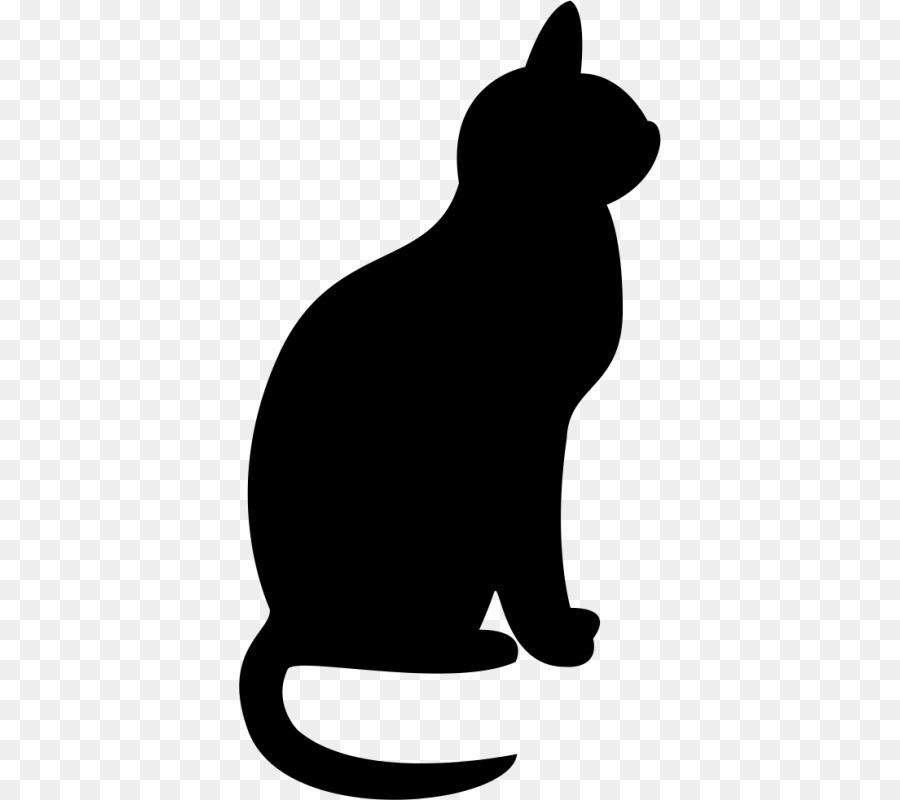 Silhouettes De Chats，Noir PNG