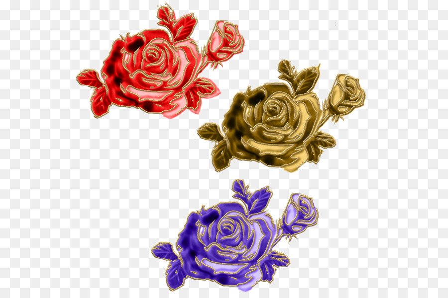 Roses Colorées，Bouquet PNG