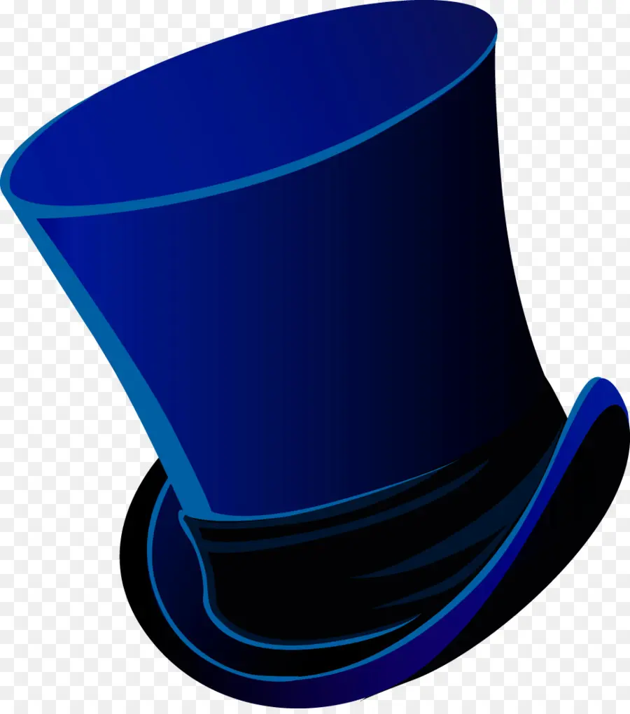 Chapeau Haut De Forme Bleu，Mode PNG