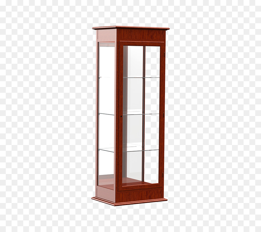 Vitrine En Bois，Étagères En Verre PNG