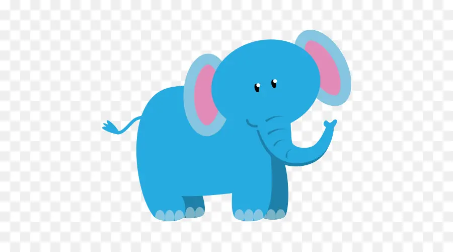 Éléphant Bleu，Chapeau De Fête PNG