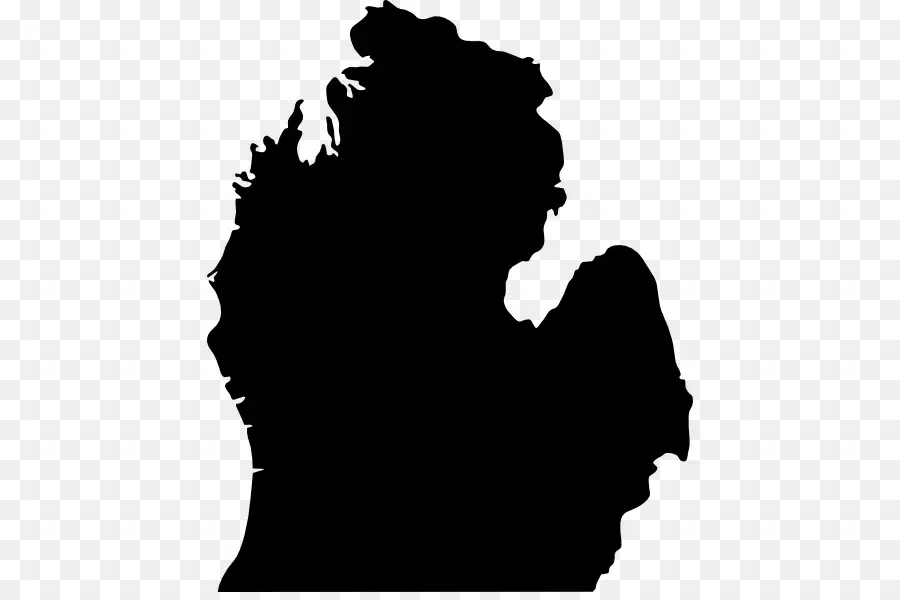 Silhouette Du Michigan，État PNG