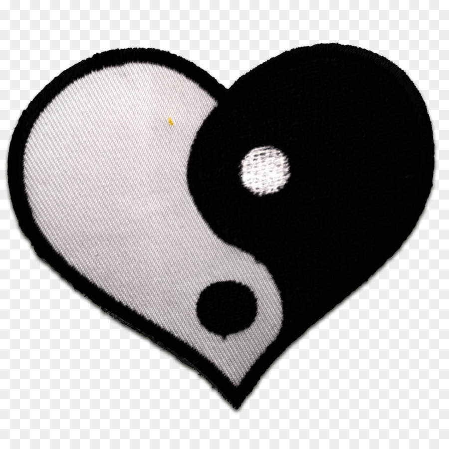 Coeur Yin Yang，équilibre PNG