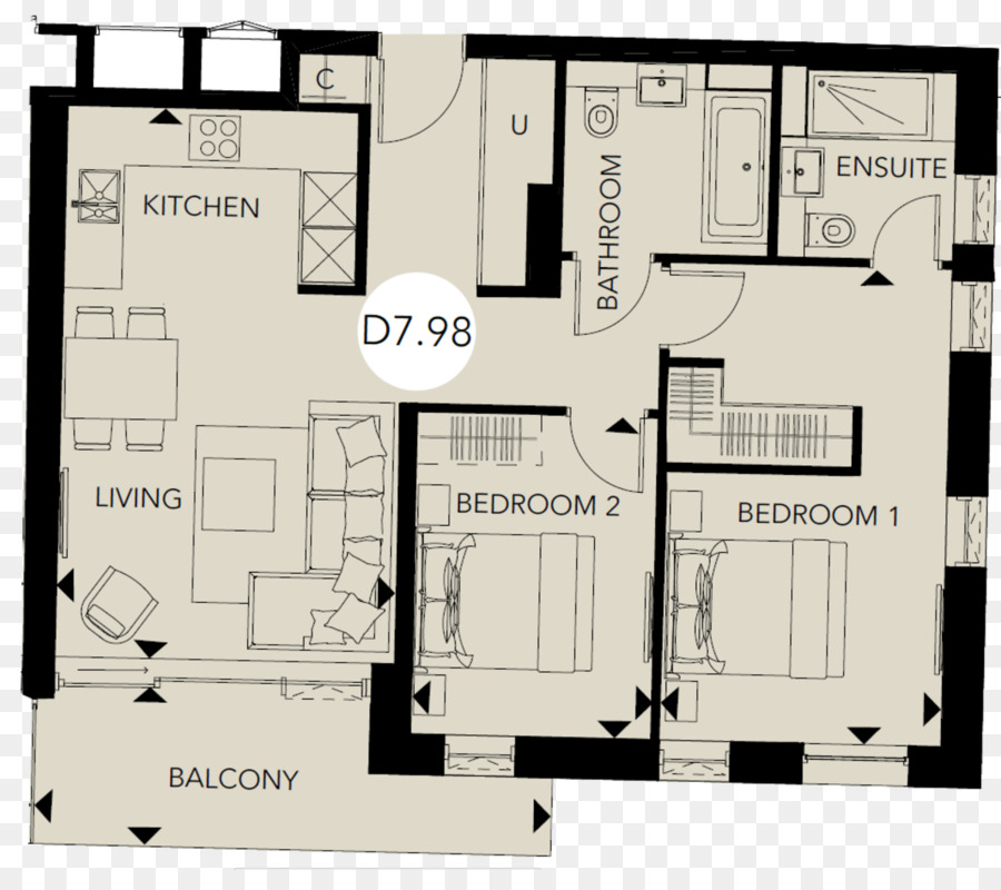 Plan D étage，L Architecture PNG