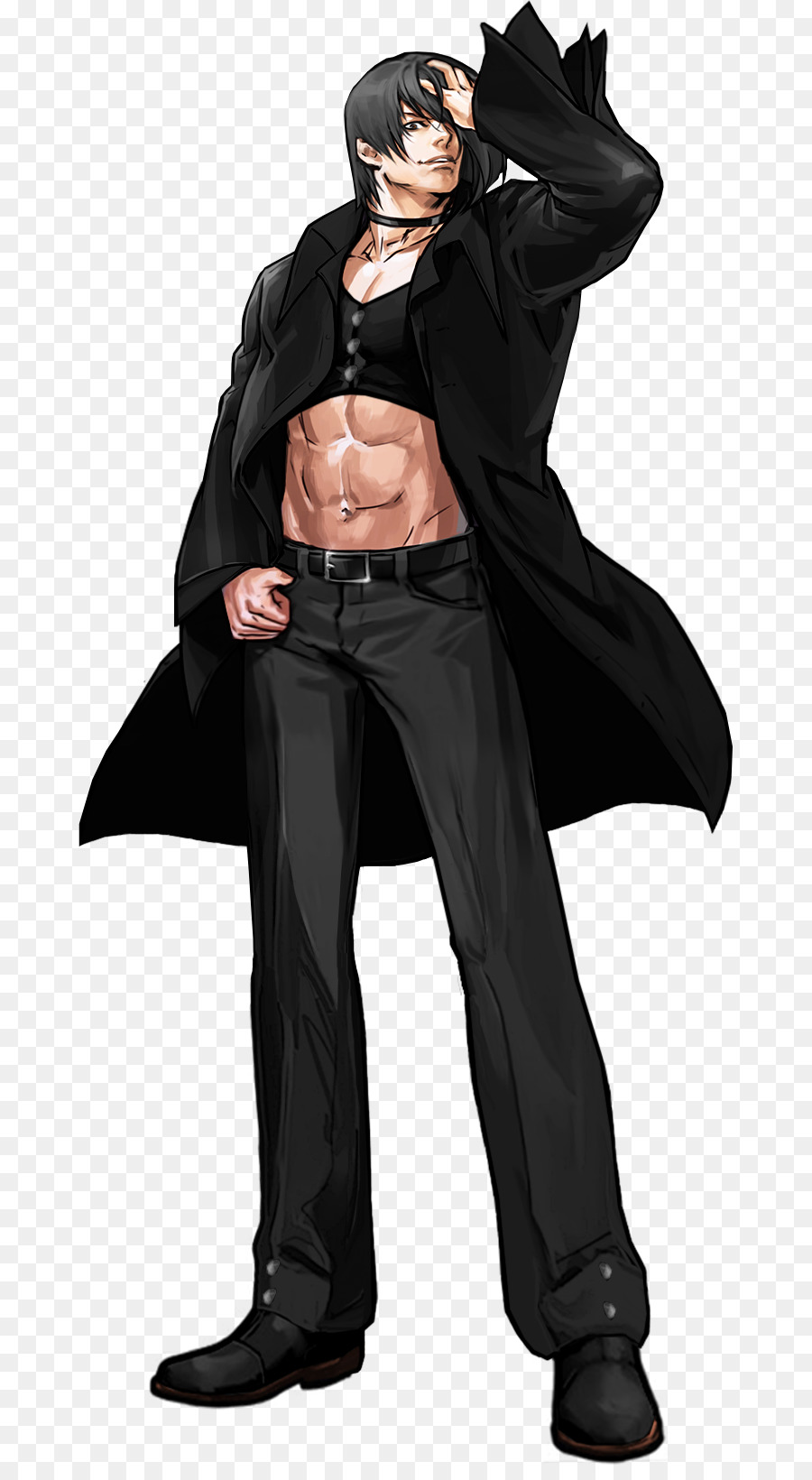 Personnage Vêtu De Noir，Pose PNG