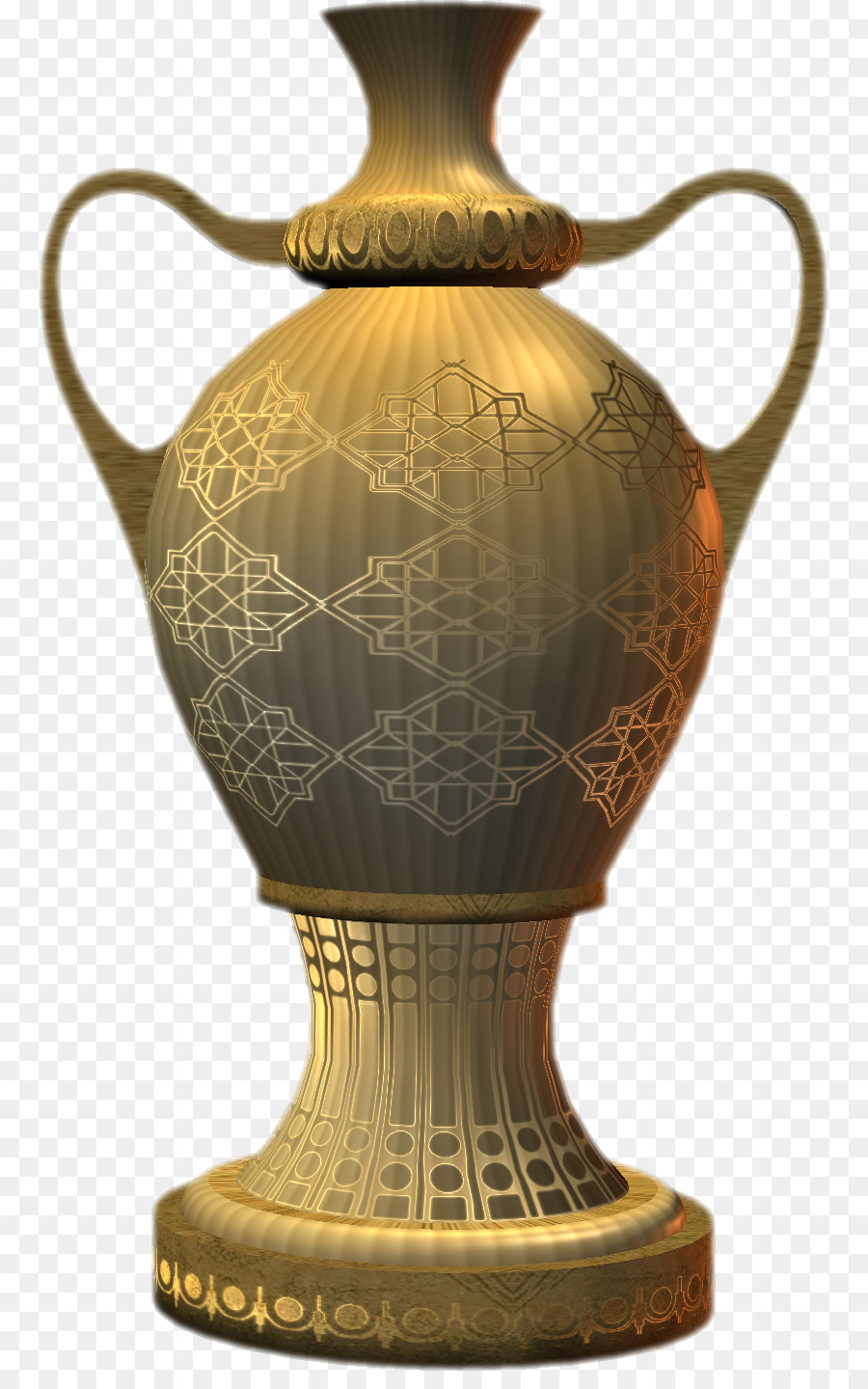 Vase Doré，Ornement PNG