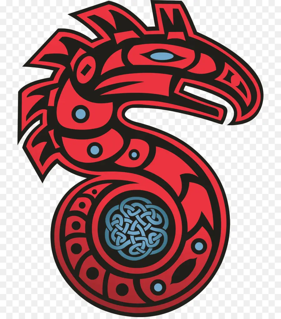 Symbole Du Dragon，Rouge PNG