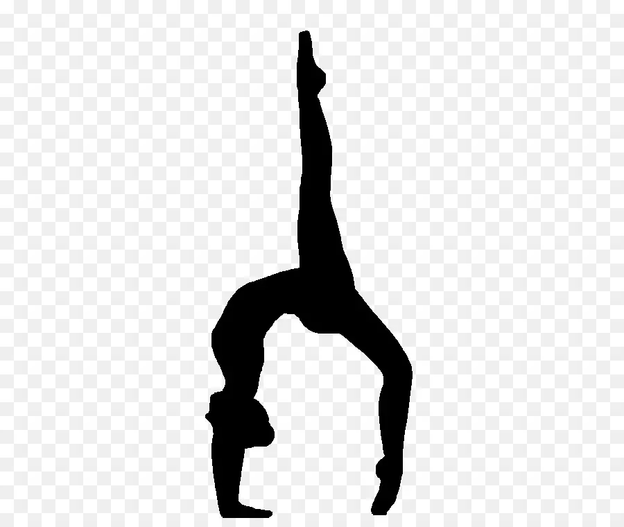 Silhouette D'équilibre，Gymnastique PNG