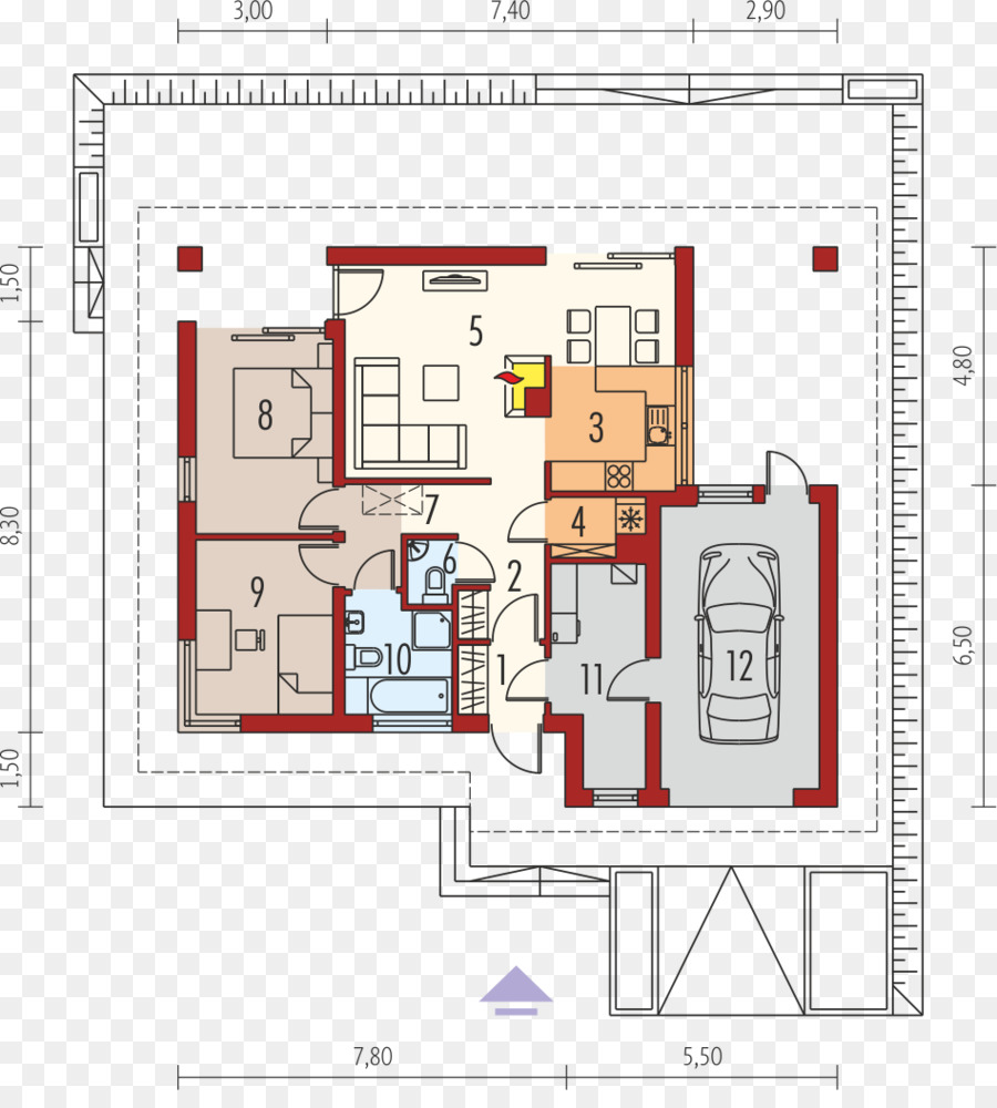 Plan D'étage De La Maison，Plan PNG