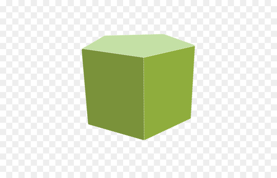 Formes Géométriques Vertes，Cube PNG