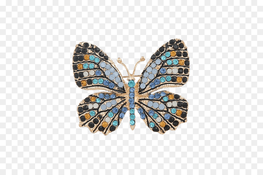 Broche Papillon，Coloré PNG