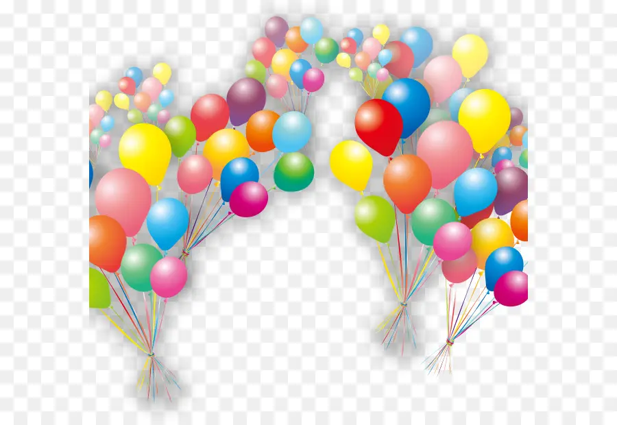 Ballons Colorés，Arc En Ciel PNG