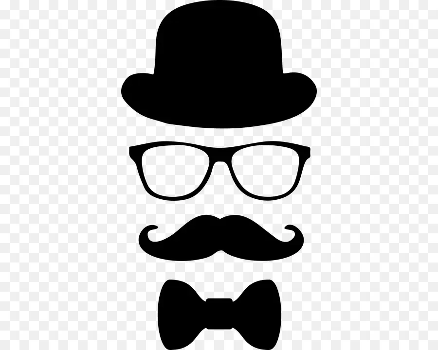 Chapeau Et Lunettes，Moustache PNG