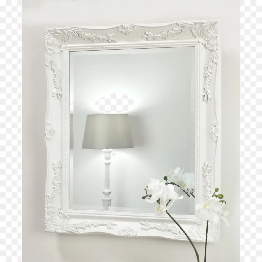 Miroir，Cadre Blanc PNG