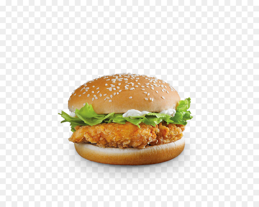 Burger Au Poulet，Sandwich PNG