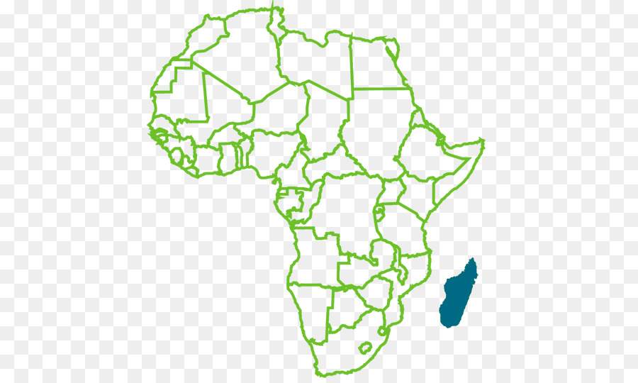 L Afrique，Carte Vierge PNG