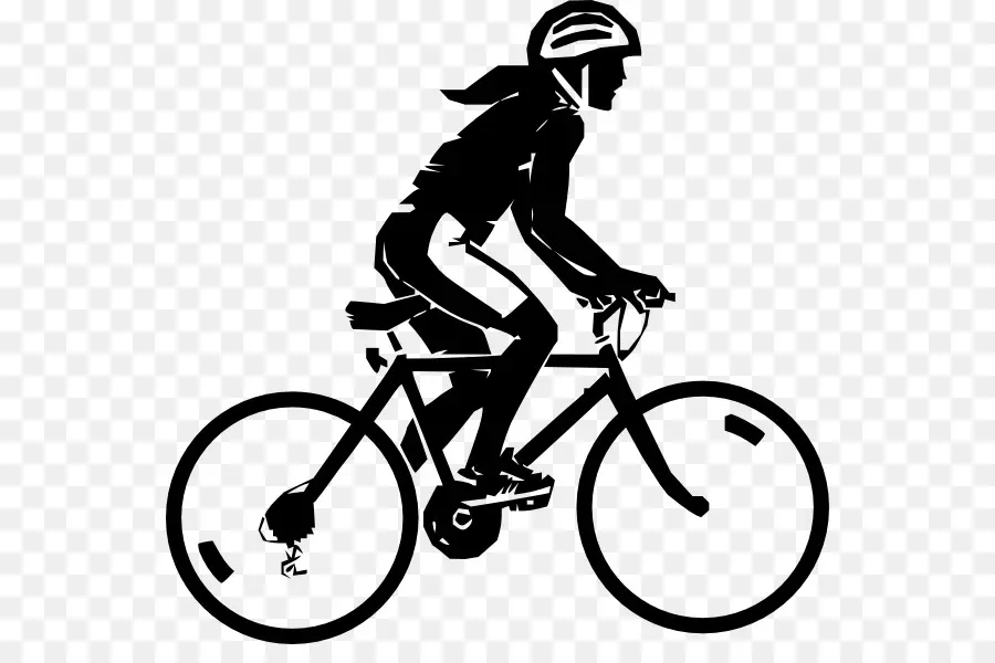 Silhouette Cycliste，Vélo PNG