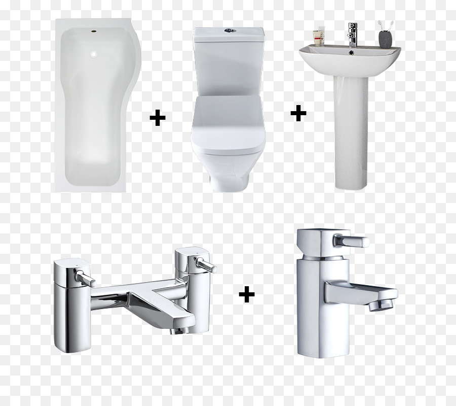 Ensemble De Salle De Bain，Toilettes PNG