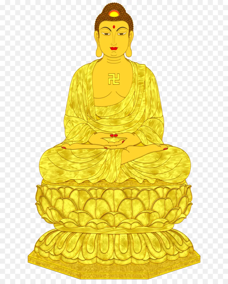 Or，Gautama Bouddha PNG