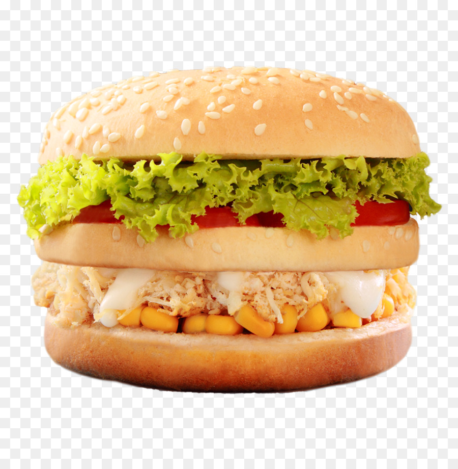 Sandwich Au Poulet，Hamburger PNG