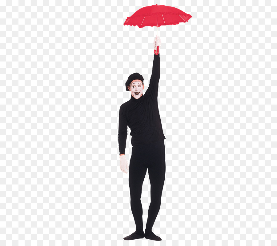 Mime Avec Le Parapluie Rouge，Parapluie Rouge PNG