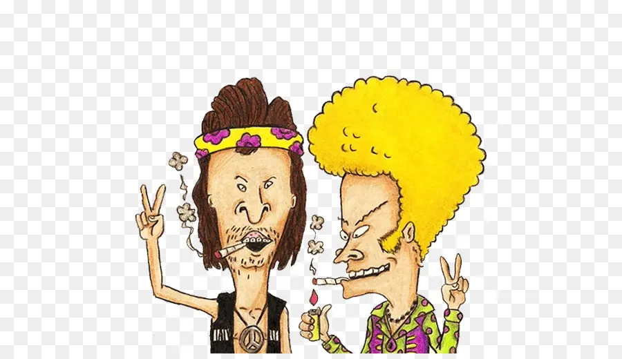 Personnages De Dessins Animés，Hippie PNG