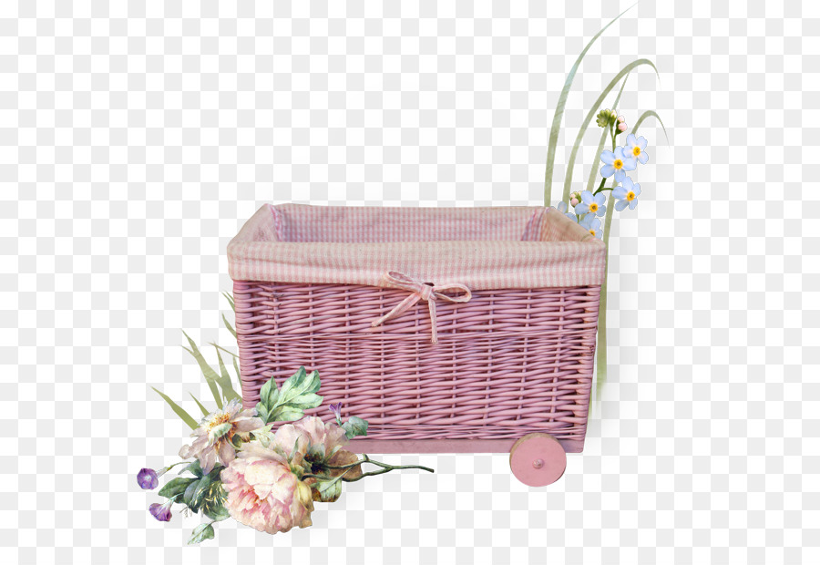 Panier Rose，Fleurs PNG