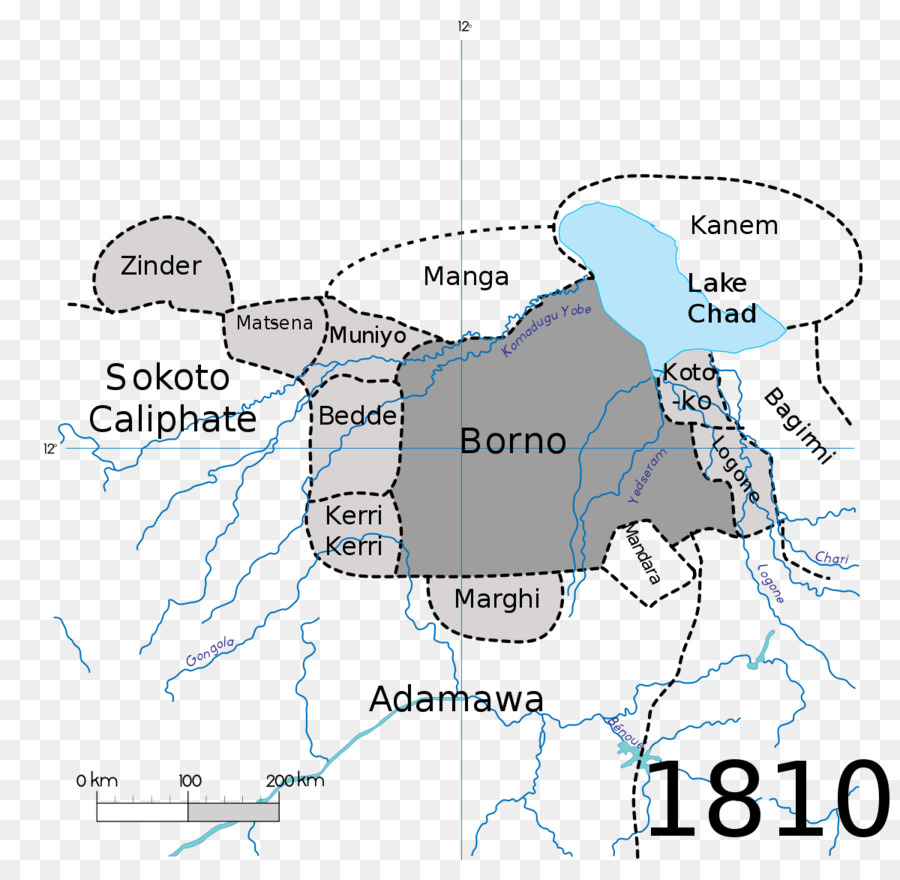 Carte De L'empire De Borno，Historique PNG