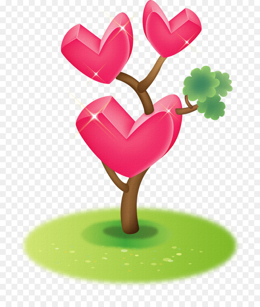 Arbre Coeur，Amour PNG