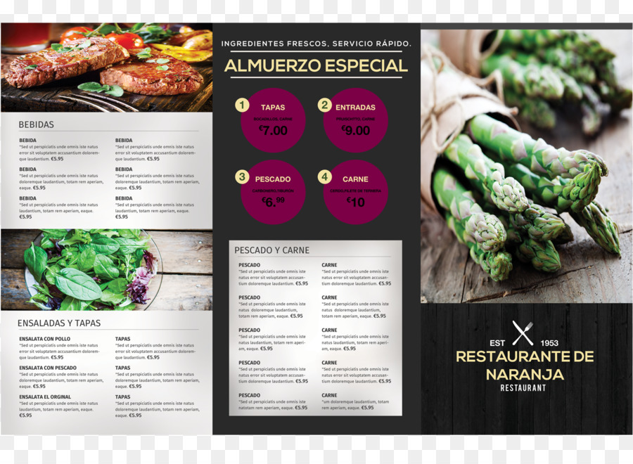 Menu，Restaurant PNG