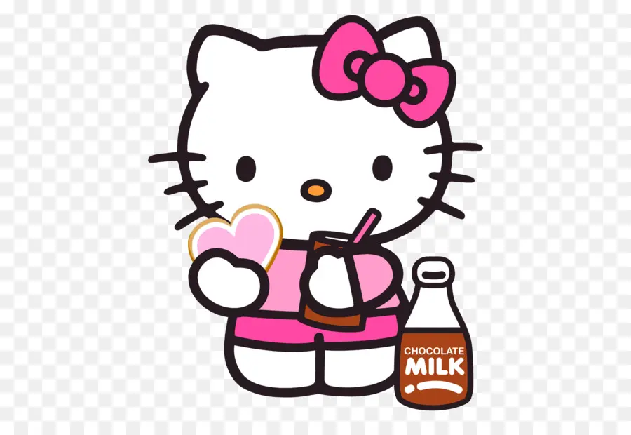 Bonjour Kitty，Lait Au Chocolat PNG