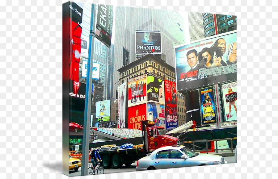 Times Square，Afficher De La Publicité PNG