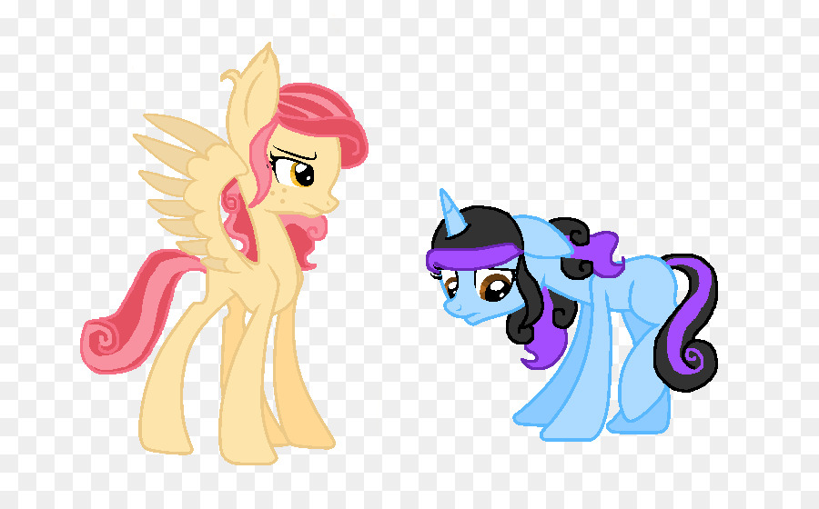 Poney Arc En Ciel，Poney Bleu PNG