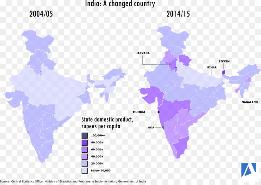 Les états Et Territoires De L Inde，Carte PNG