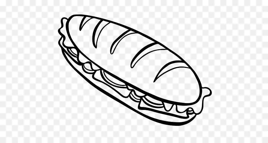 Dessin De Sandwich，Pain PNG