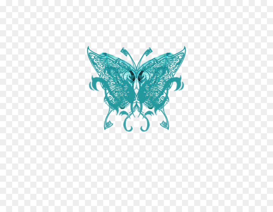 Turquoise，Papillon PNG
