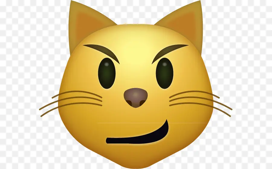 Visage De Chat，Petit Sourire Satisfait PNG