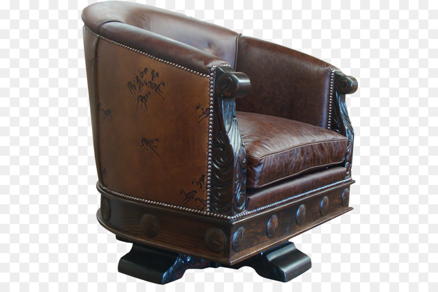 Fauteuil Club，Cuir PNG