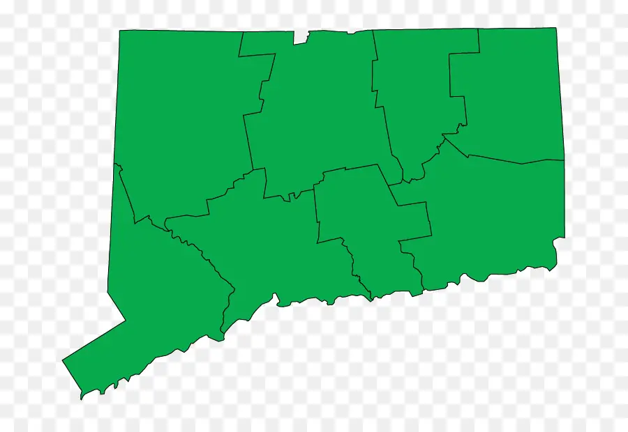 Carte Du Connecticut，État PNG