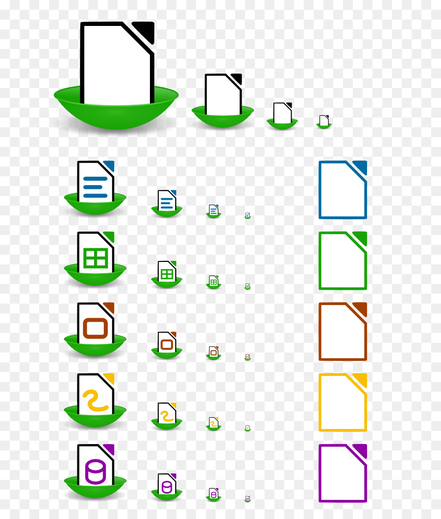 Ordinateur Icônes，Libreoffice PNG